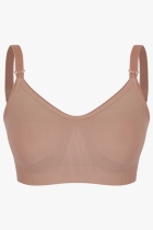 SUTIÃ AMAMENTAÇÃO MICROFIBRA SEM COSTURA BEGE - TRIFIL