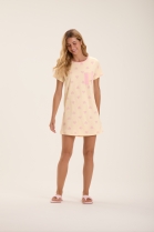 CAMISOLA MANGA CURTA AMARELA CORAÇÃO - COR COM AMOR