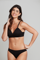 SUTIÃ COM ALÇA AJUSTÁVEL PRETO - TRIFIL