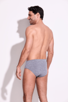 CUECA SLIP ADULTO MICROFIBRA SEM COSTURA MESCLA - TRIFIL