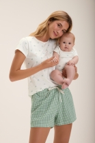 BODY BABY FEMININO MANGA CURTA BRANCO LAÇOS FAMÍLIA - COR COM AMOR