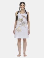 CAMISOLA DE REGATA ESTAMPADA BRANCA - SONHART