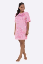 CAMISOLA MANGA CURTA ROSA AVIÕES - BOCEJINHO