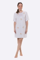 CAMISOLA MANGA CURTA BRANCA URSO - BOCEJINHO