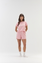 PIJAMA FEMININO CURTO COM MANGA ROSA LOVE CORA&Ccedil;&Atilde;O - COR COM AMOR