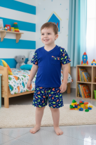 PIJAMA MASCULINO BABY CURTO COM MANGA DINOSSAUROS - MAFESSONI