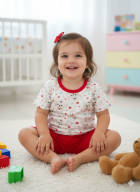 PIJAMA FEMININO BABY CURTO COM MANGA SORTIDO - MAFESSONI