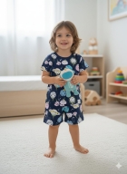PIJAMA FEMININO INFANTIL CURTO COM MANGA SORTIDO - MAFESSONI