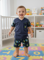 PIJAMA MASCULINO BABY CURTO COM MANGA SORTIDO - MAFESSONI