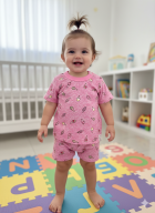 PIJAMA FEMININO BABY MANGA CURTA E SHORT SORTIDO - MAFESSONI