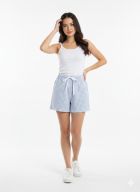 SAMBA CANÇÃO FEMININO AZUL CLARO XADREZ - MUNDO DOS PIJAMAS