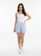 SAMBA CANÇÃO FEMININO AZUL CLARO XADREZ - MUNDO DOS PIJAMAS