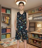 PIJAMA MASCULINO JUVENIL CURTO COM REGATA SORTIDO - MAFESSONI
