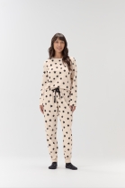 PIJAMA FEMININO MANGA LONGA E CAL&Ccedil;A ROS&Eacute; CLARO ESTRELAS - COR COM AMOR