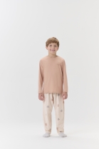 PIJAMA MASCULINO INFANTIL LONGO BEGE COELHINHOS P&Aacute;SCOA - COR COM AMOR