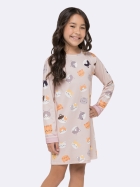 CAMISOLA JUVENIL MANGA LONGA BEGE GATINHOS - VEGGI