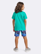 PIJAMA INFANTIL MASCULINO CURTO ASTRONAUTA BRILHA NO ESCURO - VEGGI