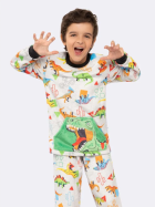 PIJAMA MASCULINO INFANTIL MANGA LONGA E CAL&Ccedil;A DINOSSAUROS - VEGGI