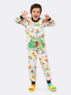 PIJAMA MASCULINO INFANTIL MANGA LONGA E CAL&Ccedil;A DINOSSAUROS - VEGGI