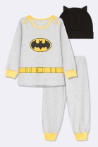 PIJAMA MASCULINO BABY MANGA LONGA E CAL&Ccedil;A MESCLA BATMAN - VEGGI