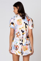 PIJAMA FEMININO CURTO ABERTO COM BOT&Otilde;ES LOONEY TUNES - ACUO