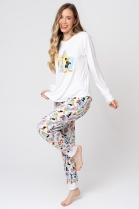 PIJAMA FEMININO MANGA LONGA E CALÇA LOONEY TUNES FAMÍLIA - ACUO