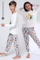 PIJAMA JUVENIL UNISSEX MANGA LONGA E CAL&Ccedil;A LOONEY TUNES FAM&Iacute;LIA - ACUO