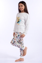 PIJAMA JUVENIL UNISSEX MANGA LONGA E CAL&Ccedil;A LOONEY TUNES FAM&Iacute;LIA - ACUO
