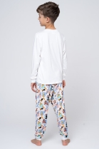 PIJAMA JUVENIL UNISSEX MANGA LONGA E CAL&Ccedil;A LOONEY TUNES FAM&Iacute;LIA - ACUO