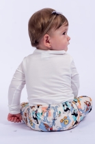 PIJAMA BABY UNISSEX BODY LONGO E CAL&Ccedil;A LOONEY TUNES FAM&Iacute;LIA- ACUO