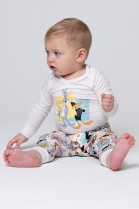 PIJAMA BABY UNISSEX BODY LONGO E CAL&Ccedil;A LOONEY TUNES FAM&Iacute;LIA- ACUO