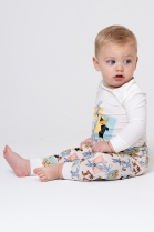 PIJAMA BABY UNISSEX BODY LONGO E CAL&Ccedil;A LOONEY TUNES FAM&Iacute;LIA- ACUO