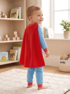 PIJAMA MASCULINO BABY MANGA LONGA E CAL&Ccedil;A AZUL SUPERMAN - VEGGI