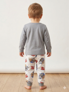 PIJAMA UNISSEX BABY MANGA LONGA E CAL&Ccedil;A CINZA TOM E JERRY - VEGGI