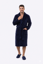 ROUP&Atilde;O UNISSEX COM BOLSO AZUL MARINHO - BOCEJINHO