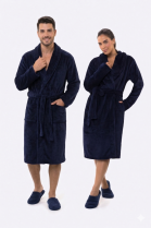 ROUP&Atilde;O UNISSEX COM BOLSO AZUL MARINHO - BOCEJINHO