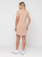 CAMISOLA MANGA CURTA COM ESTRELAS MARROM - VEGGI