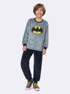 PIJAMA MASCULINO JUVENIL MANGA LONGA E CALÇA FLEECE BATMAN - VEGGI