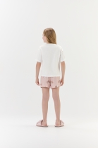 PIJAMA FEMININO JUVENIL MANGA CURTA E SHORT ROSA DOG - COR COM AMOR