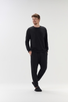 PIJAMA MASCULINO MOLETINHO MANGA LONGA E CAL&Ccedil;A PRETO - COR COM AMOR