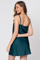 CAMISOLA DE AL&Ccedil;A CETIM VERDE - ACUO