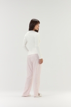 PIJAMA FEMININO CANELADO MANGA LONGA E CAL&Ccedil;A LA&Ccedil;OS - COR COM AMOR