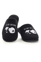 PANTUFA PRETA PANDA - COR COM AMOR