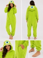 MACAC&Atilde;O UNISSEX ADULTO LONGO MIKE WAZOWSKI MONSTROS S.A VERDE - VIA SOL