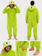MACAC&Atilde;O UNISSEX ADULTO LONGO MIKE WAZOWSKI MONSTROS S.A VERDE - VIA SOL