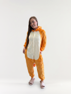 MACAC&Atilde;O UNISSEX ADULTO LONGO POKEMON LARANJA - MUNDO DOS PIJAMAS