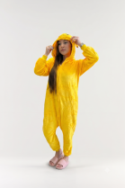 MACACÃO UNISSEX ADULTO LONGO POKEMON AMARELO - MUNDO DOS PIJAMAS