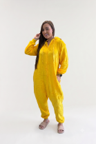 MACACÃO UNISSEX ADULTO LONGO POKEMON AMARELO - MUNDO DOS PIJAMAS