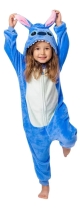 PIJAMA UNISSEX INFANTIL LONGO STITCH AZUL - MUNDO DOS PIJAMAS