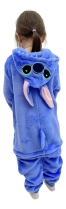 PIJAMA UNISSEX INFANTIL LONGO STITCH AZUL - MUNDO DOS PIJAMAS